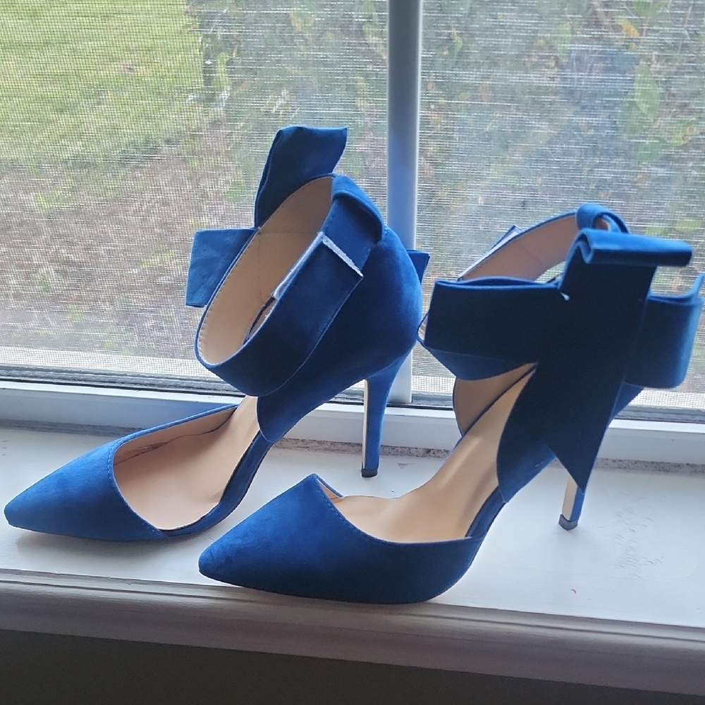Elegant Blue Women's Heels